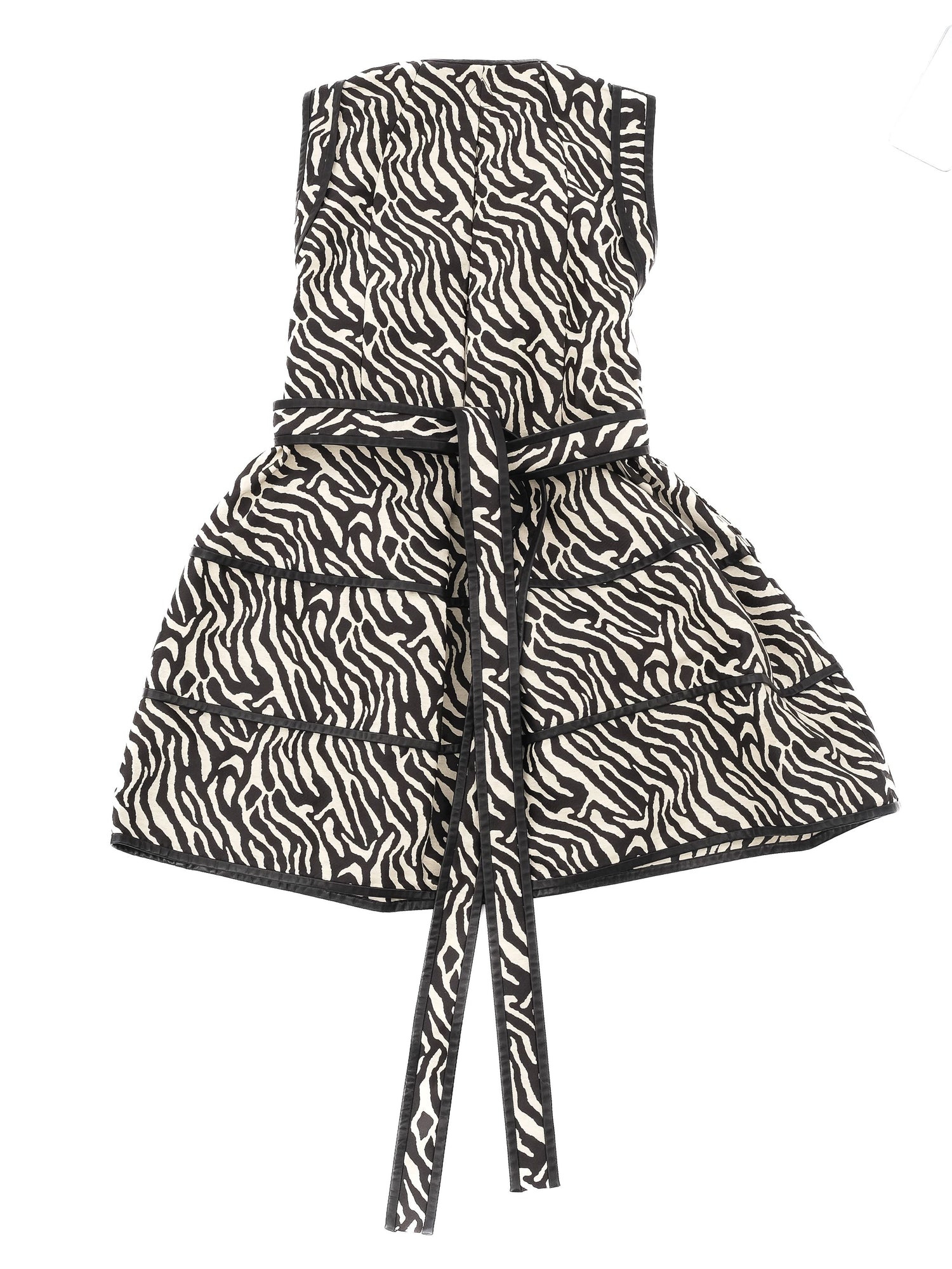 Excellent Dsquared2 Sleeveless Dress Zebra Print Size S Made in Italy