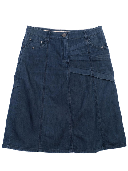 Excellent La Perla Blue Denim Skirt Size M with Unique Details