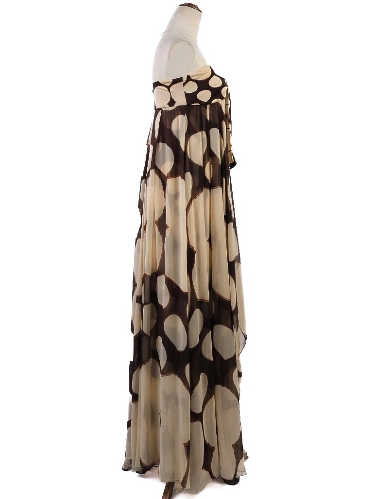 Excellent Diane von Furstenberg Strapless Polka Dot Dress Size S