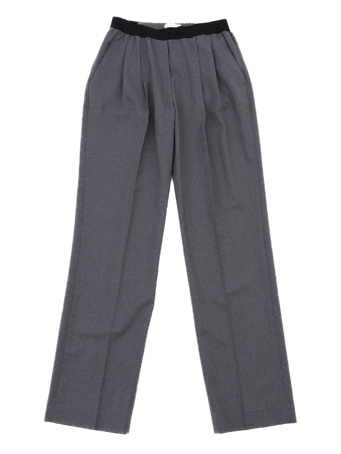 NEW Loulou Studio Gray Wool Trousers Wide Leg Size S