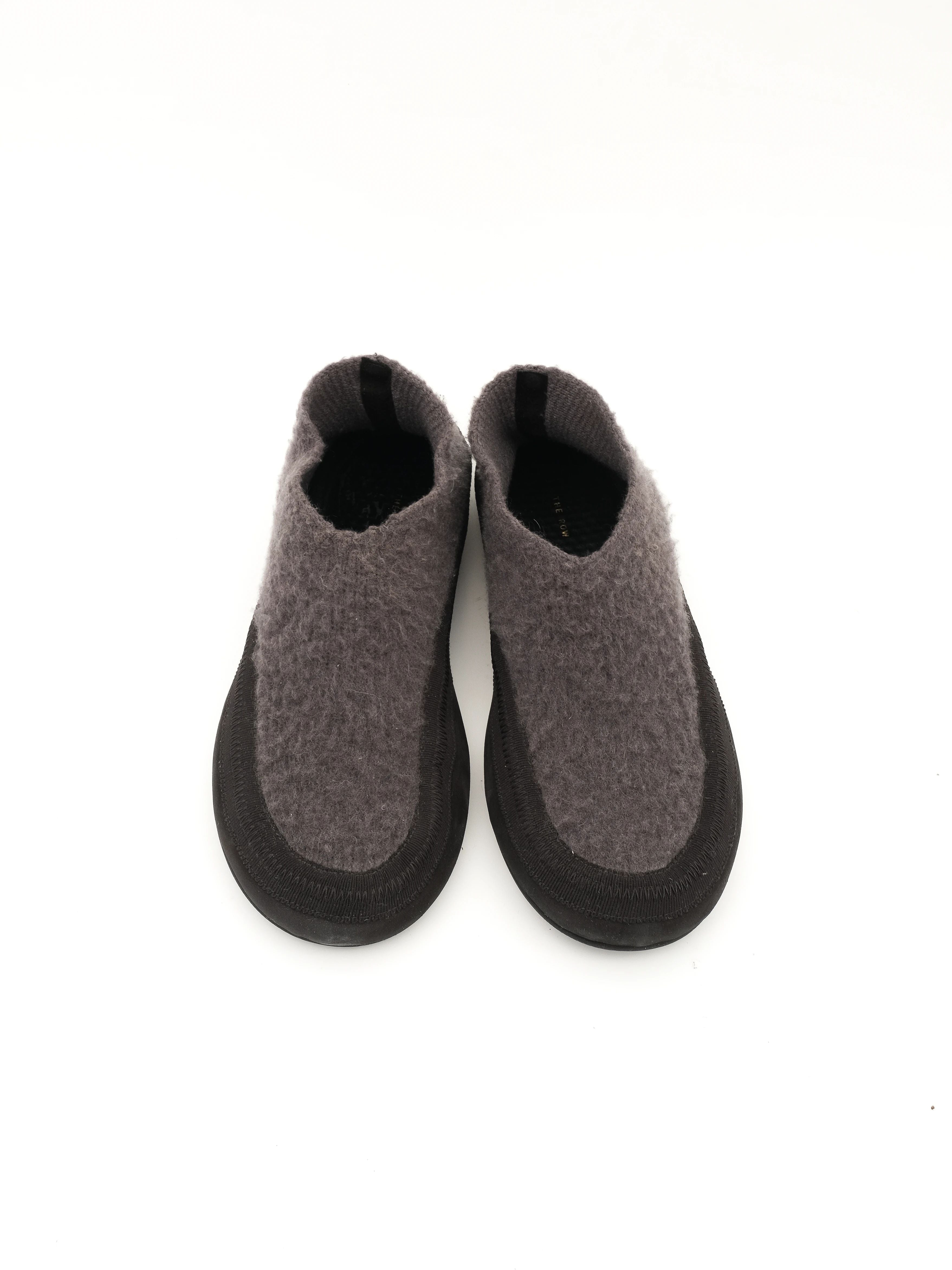 The Row Gray Wool Slippers Size 37 Excellent Condition