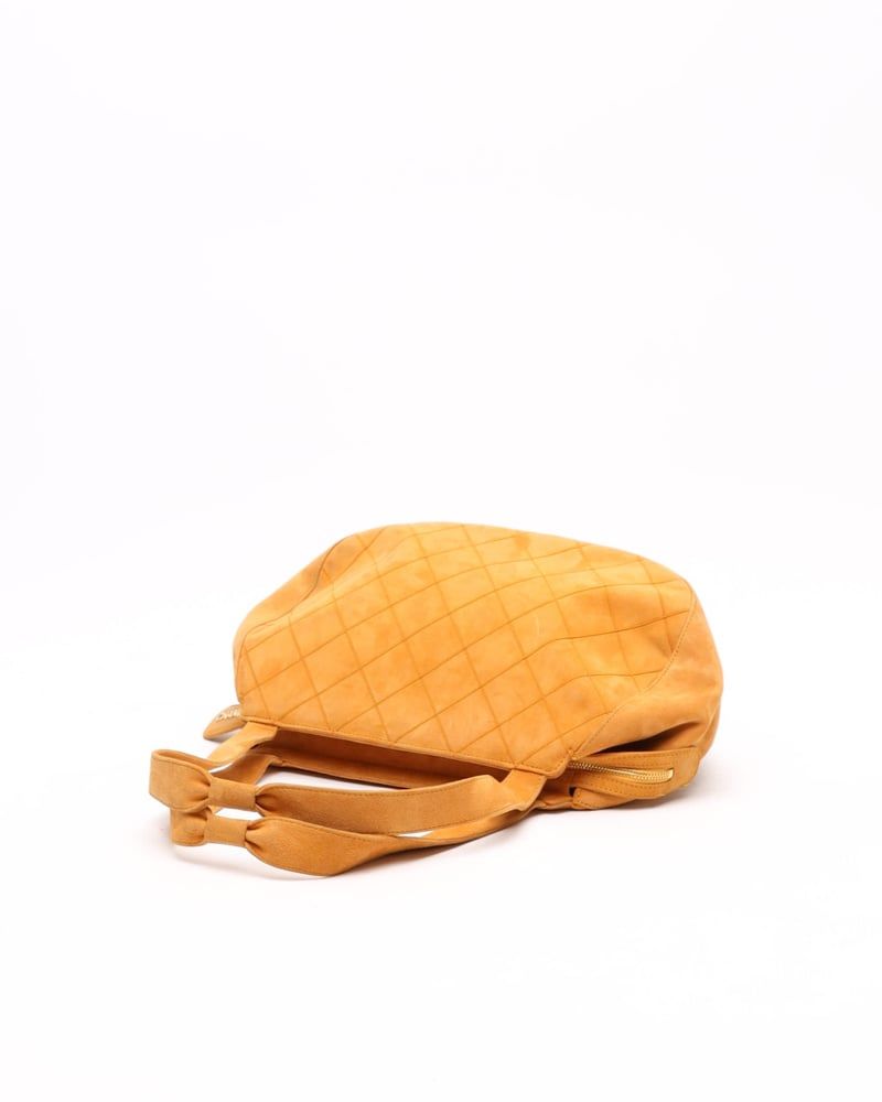 Chanel Suede Matelasse Shoulder Bag