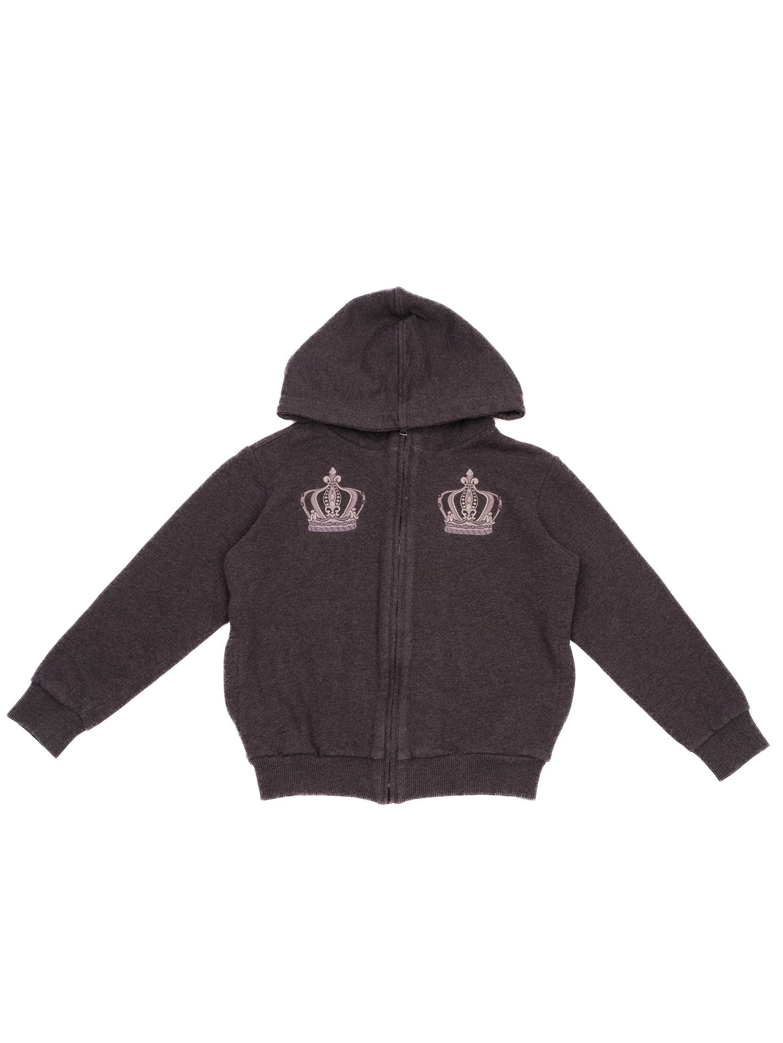 Good Dolce Gabbana Gray Hoodie for Kids Size 3 with Embroidered Crowns