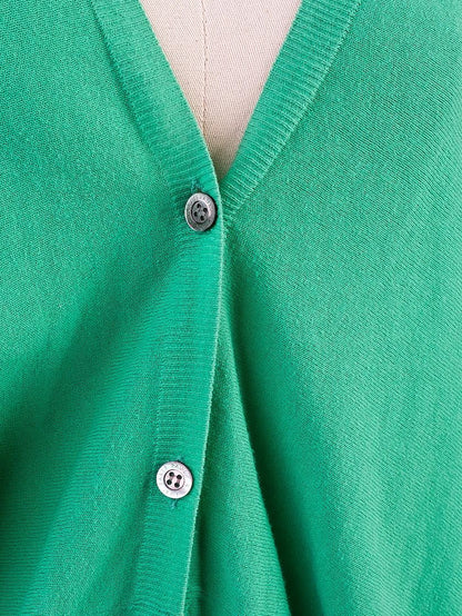 Excellent Paul&amp;Joe Green Cotton Oversized Cardigan Size M