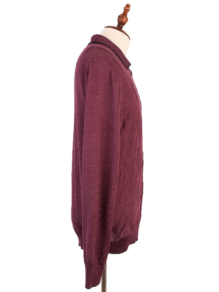 Dalmine Excellent Condition Purple Wool Sweater Size L