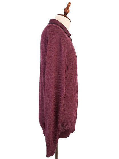 Dalmine Excellent Condition Purple Wool Sweater Size L