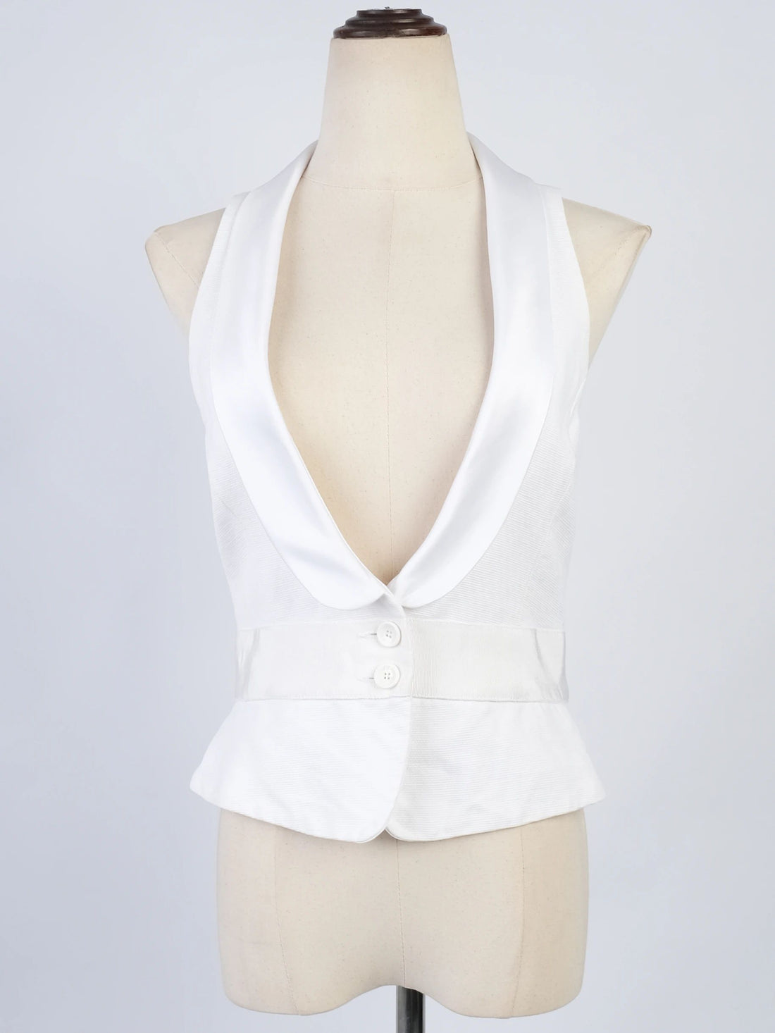 Emporio Armani White Sleeveless Vest Excellent Condition Size L