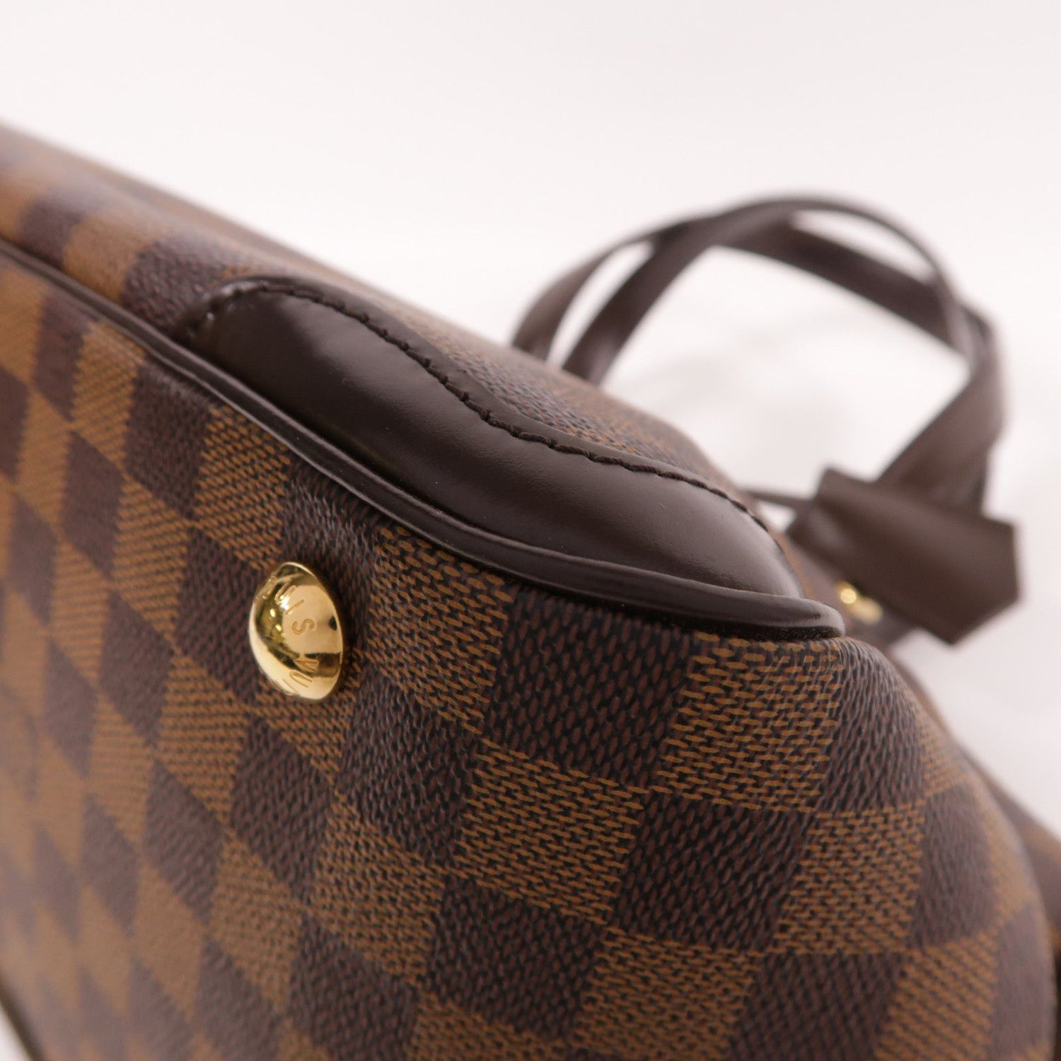 Louis Vuitton [special] [offer] Damier Verona Pm Gold Buckle Shoulder Bag Brown Ebene Brown Shoulder Bag N 41117