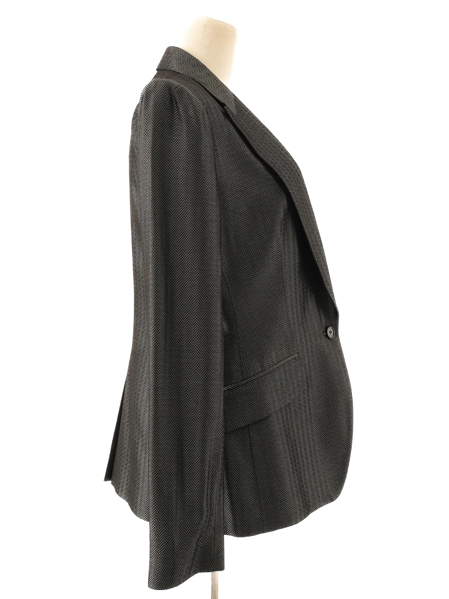 Excellent Carlo Pignatelli Gray Wool Blazer Size L Women&