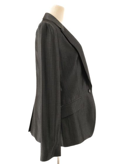 Excellent Carlo Pignatelli Gray Wool Blazer Size L Women&