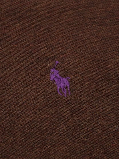 Excellent Polo Ralph Lauren Orange Cotton V-Neck Sweater Size 14 Kids