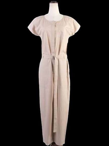 Excellent Weekend MaxMara White Cotton Jumpsuit Size S