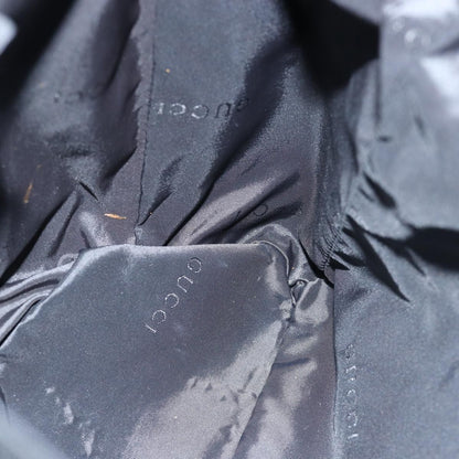 Gucci Backpack Nylon Leather Black