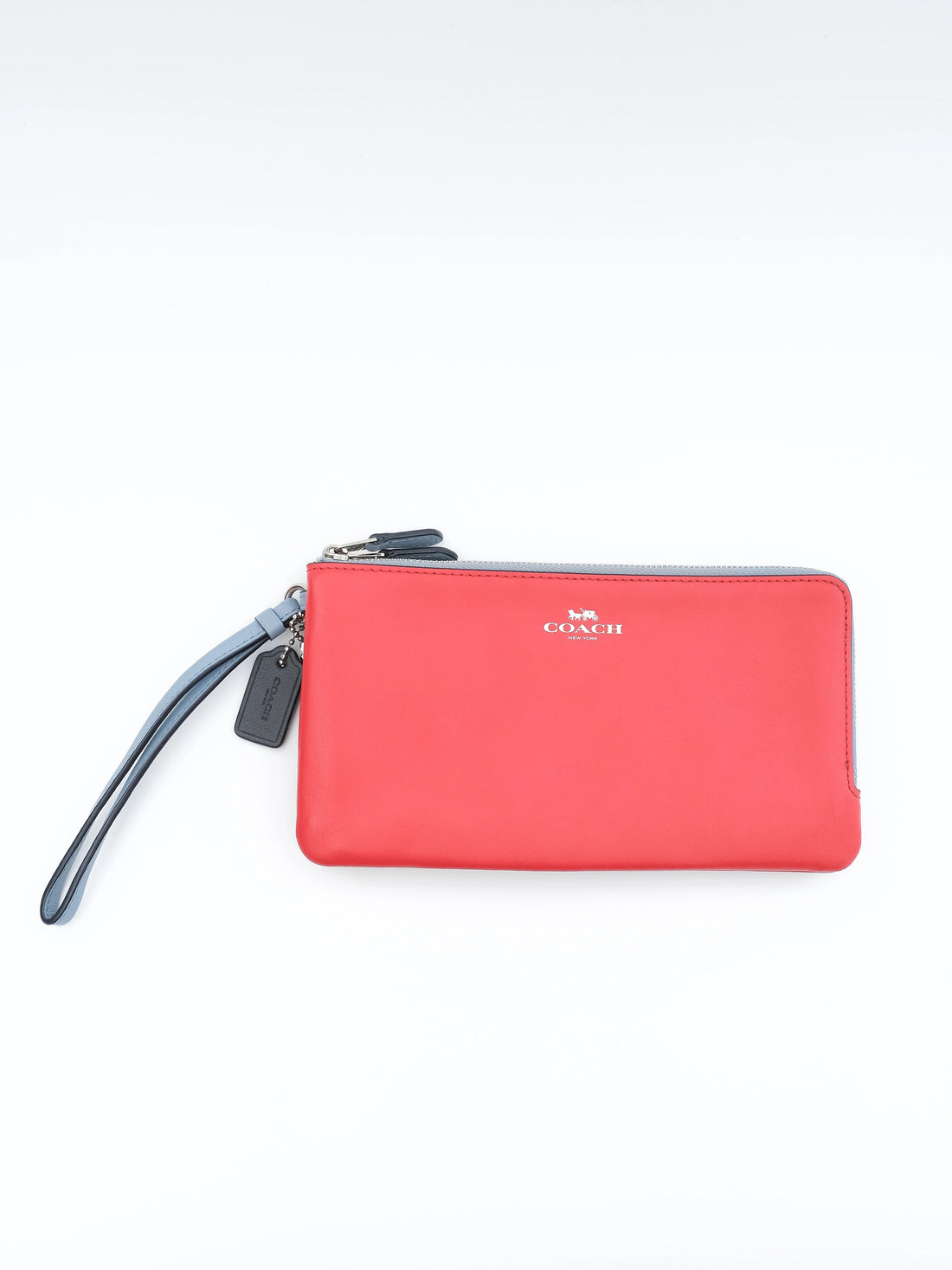 Excellent Coach Leather Clutch Wristlet in Combined Colors