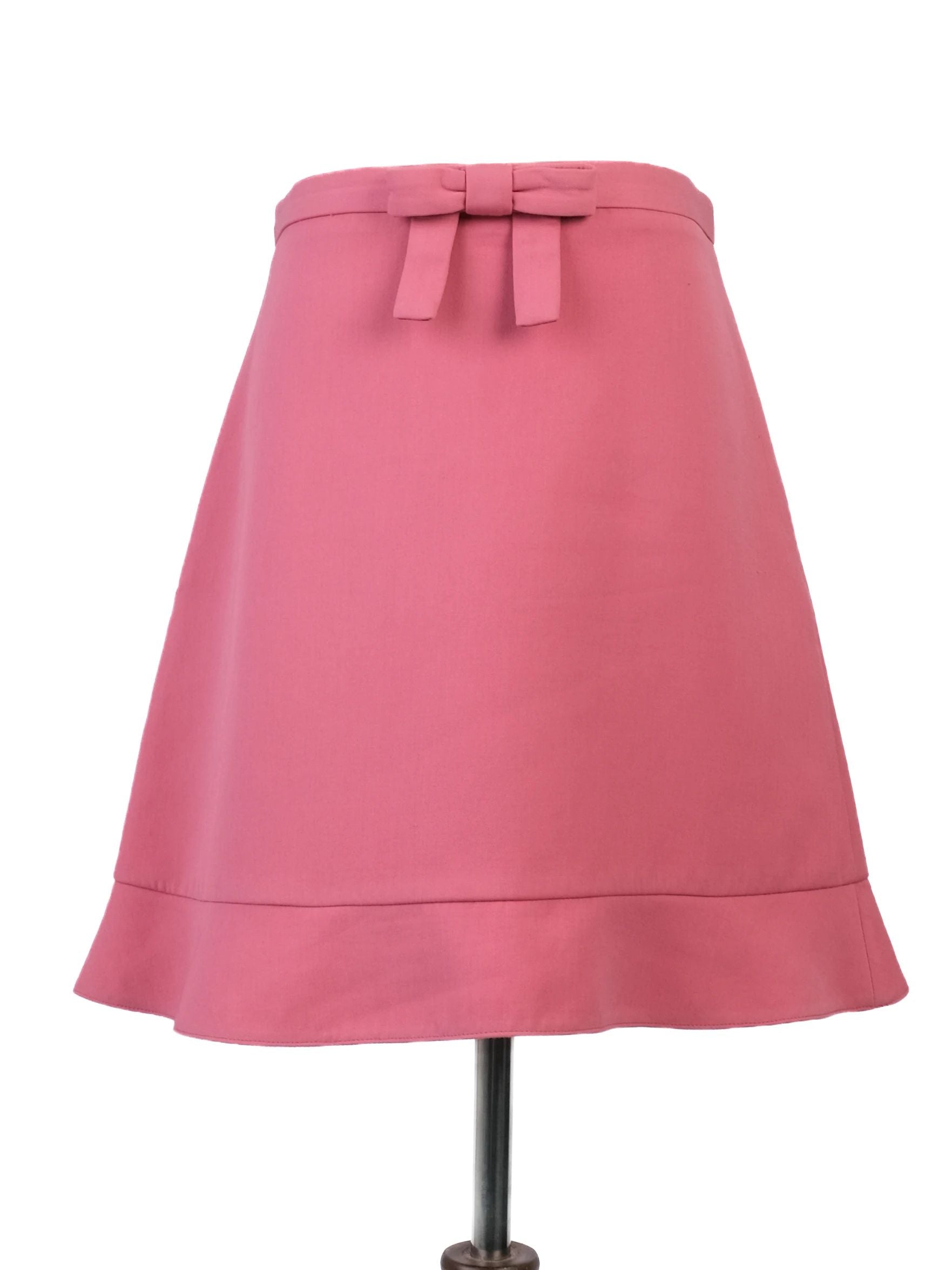 Excellent Red Valentino Pink Ribbed Sweater with Collar