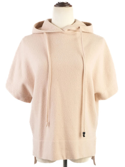 Excellent Cruciani Orange Wool Hoodie Sweatshirt Size L