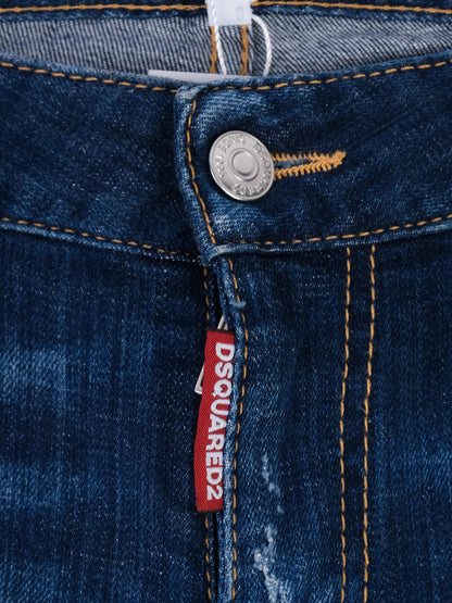 Excellent Dsquared2 Blue Distressed Denim Jeans Size M