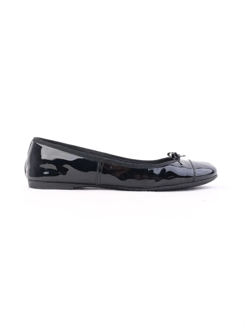 Excellent Prada Black Patent Leather Ballet Flats Size 39