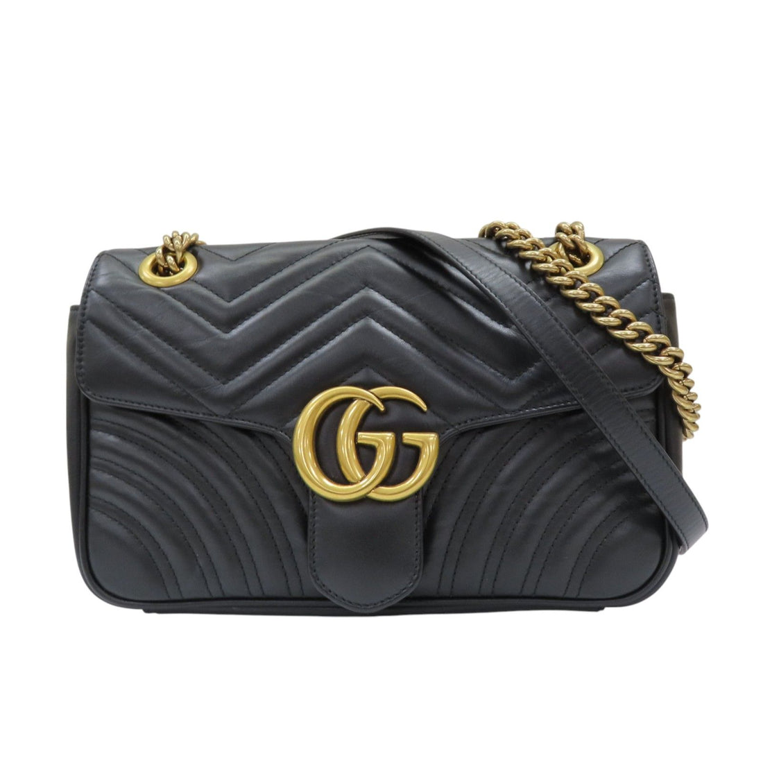 Gucci GG Marmont Small Shoulder Bag Calfskin Black 443497