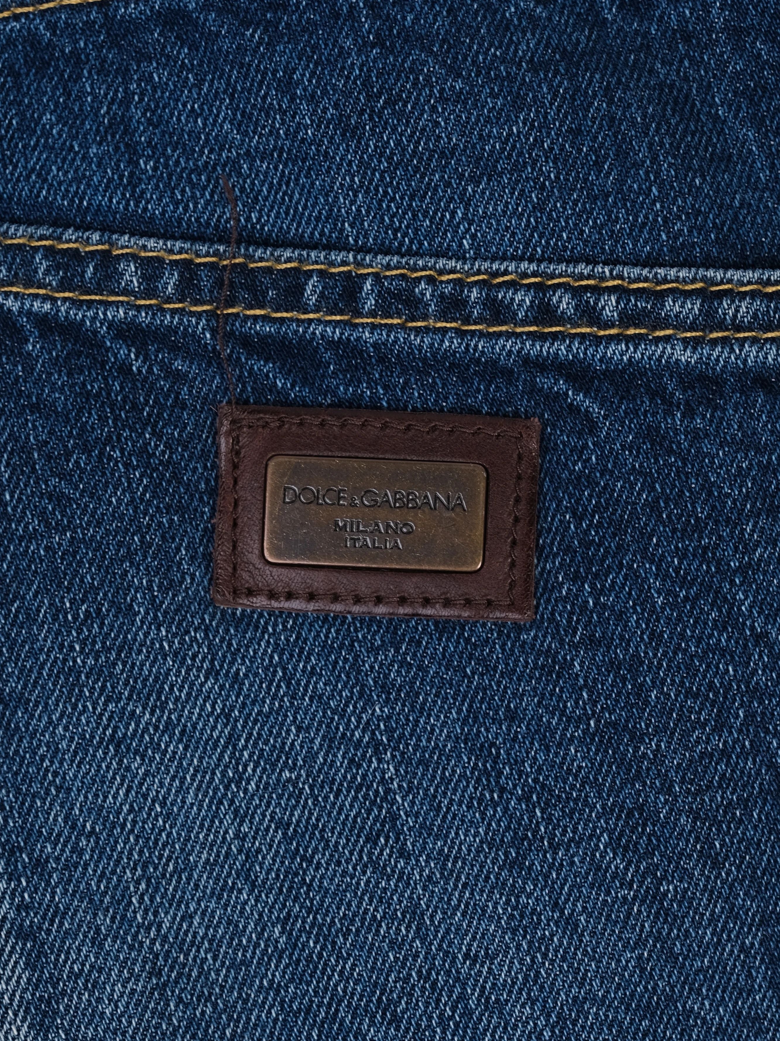 Excellent Dolce Gabbana Blue Denim Jeans Men Size N/A