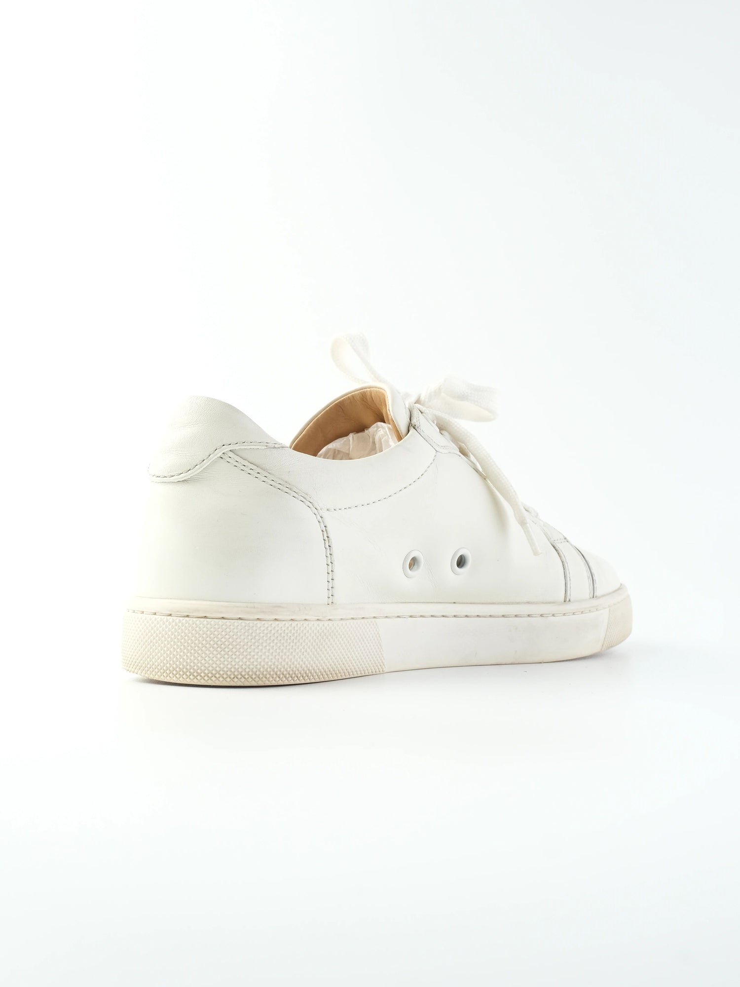 Excellent Christian Louboutin White Leather Sneakers Size 36
