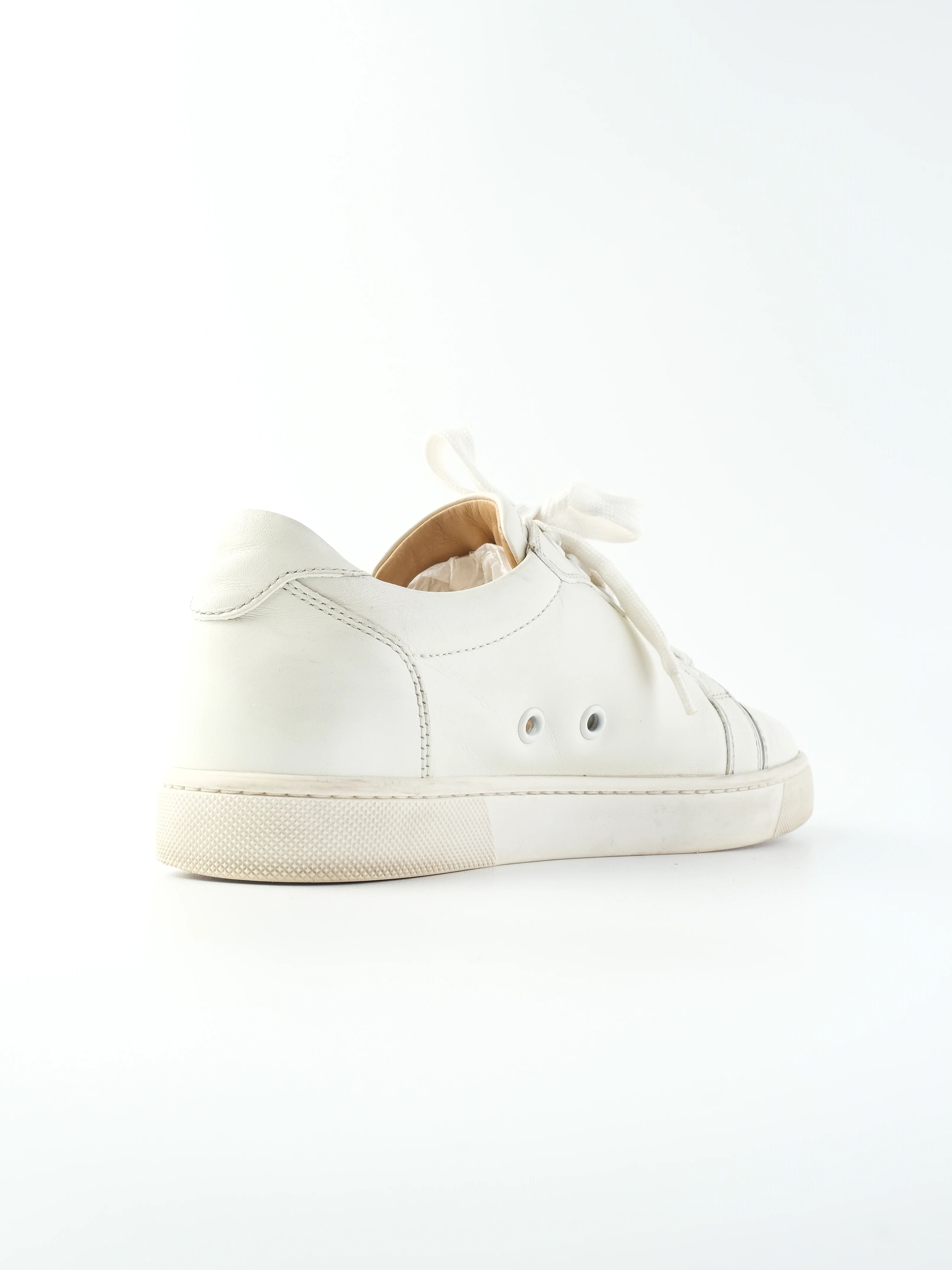 Excellent Christian Louboutin White Leather Sneakers Size 36