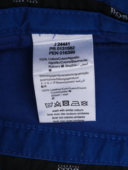 NEW Hugo Boss Blue Cotton Trousers Size 16 for Kids