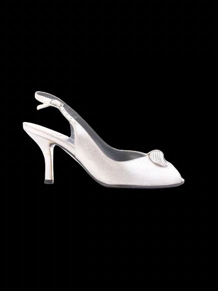 Excellent Stuart Weitzman Gray Leather Slingback Heels Size 36