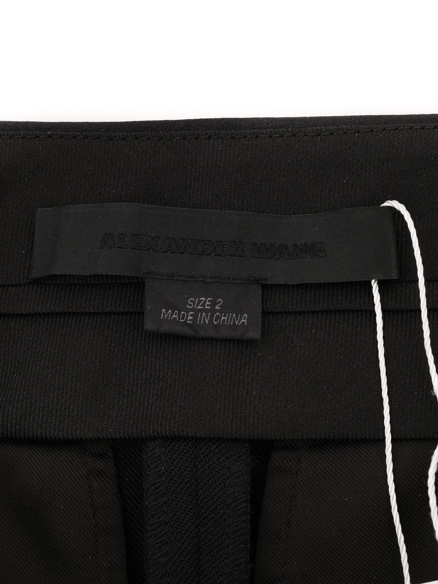 Excellent Alexander Wang Black Wool Pants Size XS with Stud Details