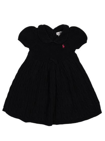 Excellent Ralph Lauren Blue Cotton Dress for Kids Size 6 Months