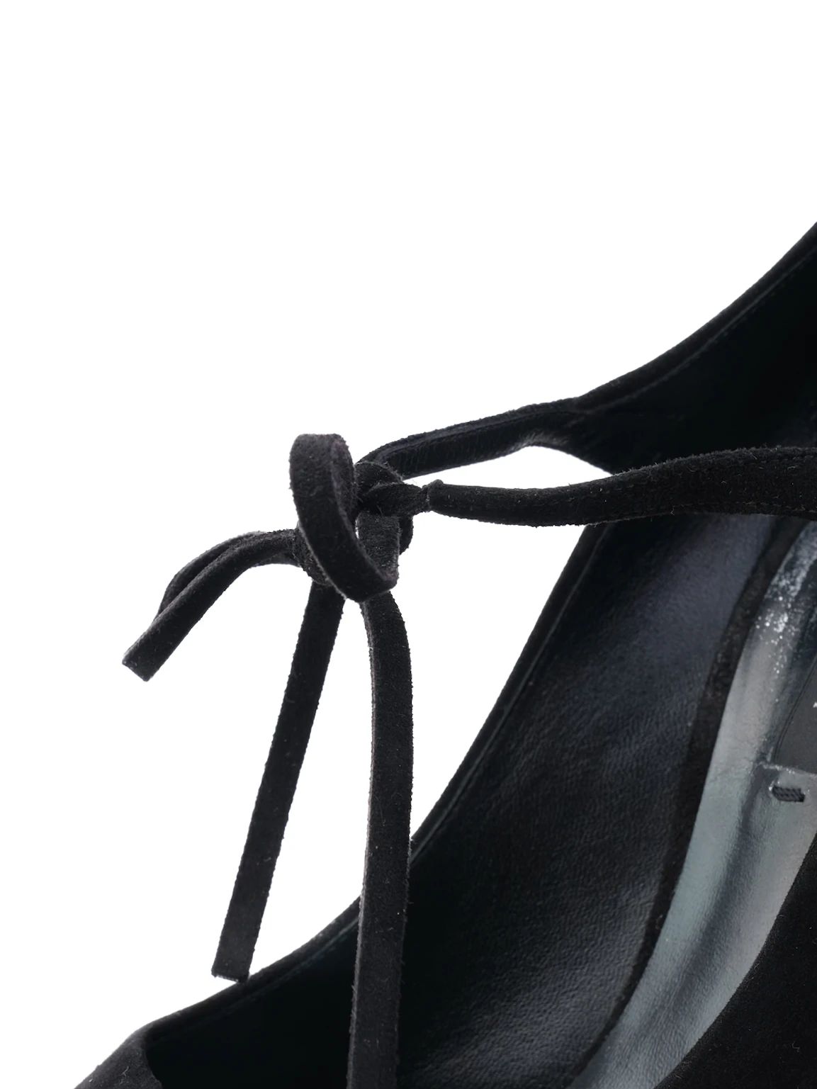 Excellent Casadei Black Suede High-Heeled Shoes Size N/A