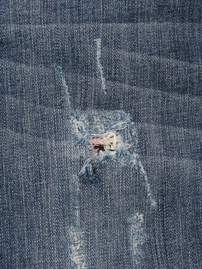 Excellent Phillipp Plein Distressed Denim Jeans Blue Size M