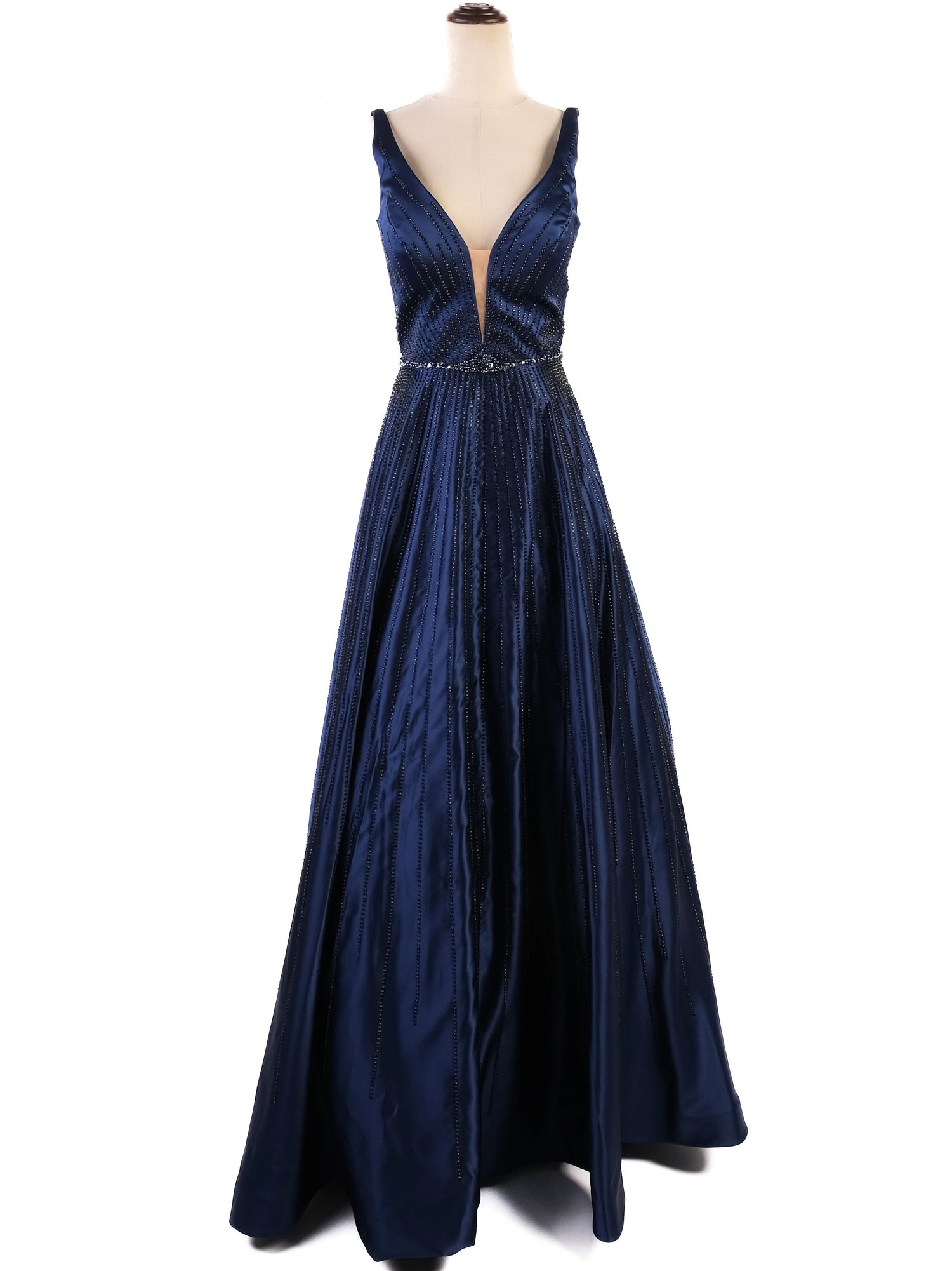 Perfect Sherri Hill Blue Evening Gown Size XS Polyester