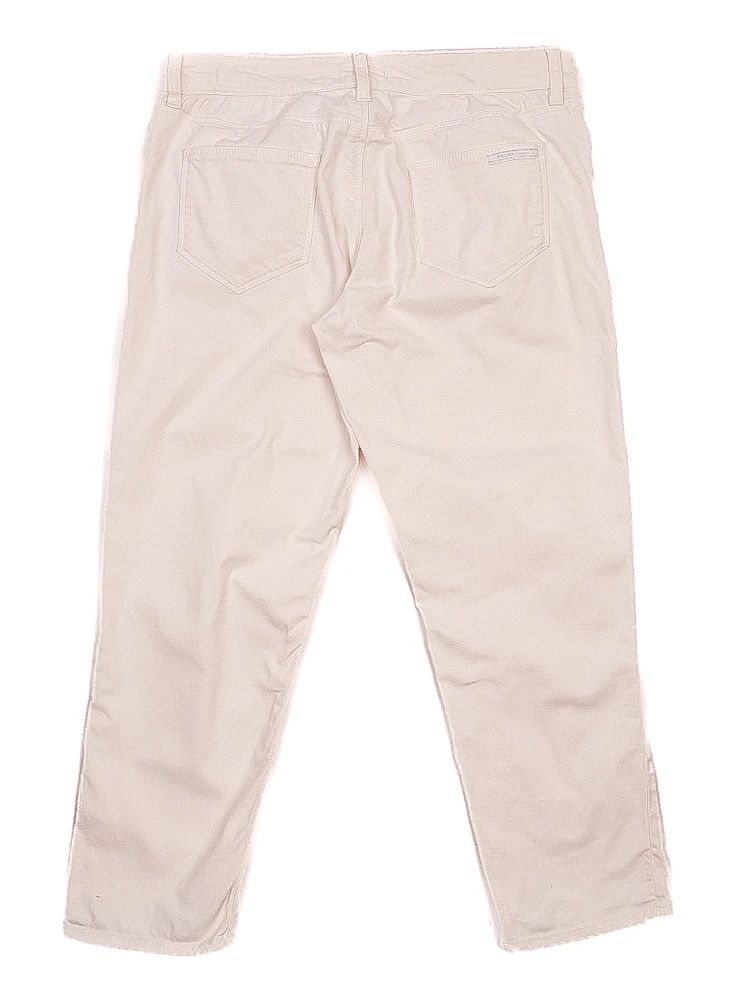 Prada WomenÕs White Cotton Pants Size M Excellent Condition