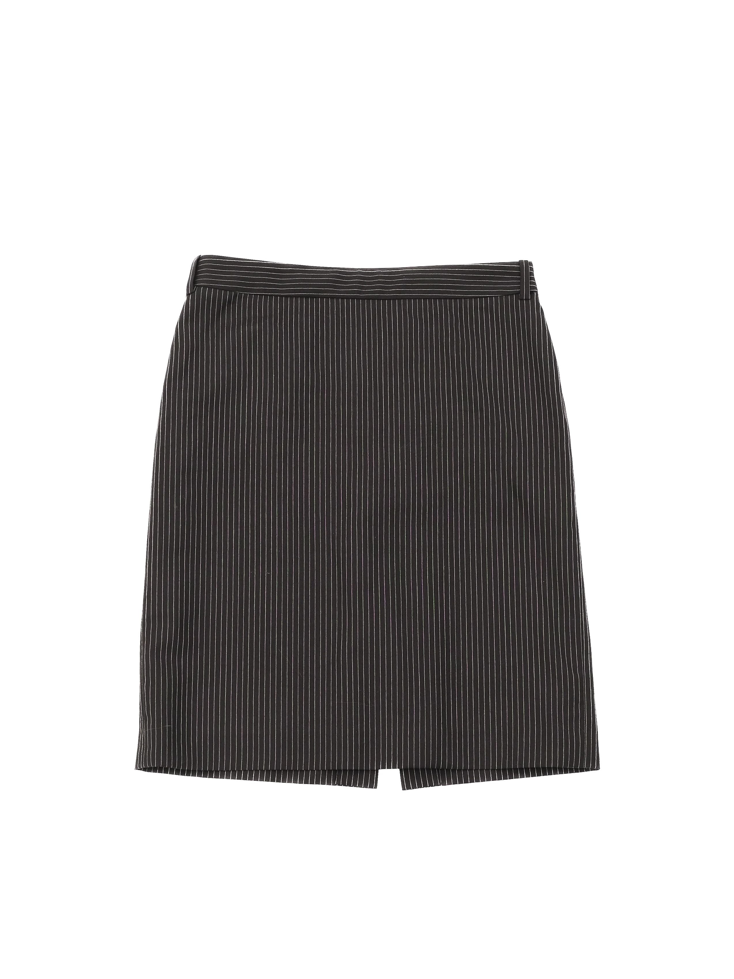 Excellent Saint Laurent Black Pinstripe Blazer Size M Women