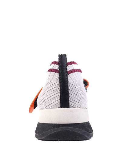 Perfect Fendi White Sneakers with Red Stripes Size 37 Women