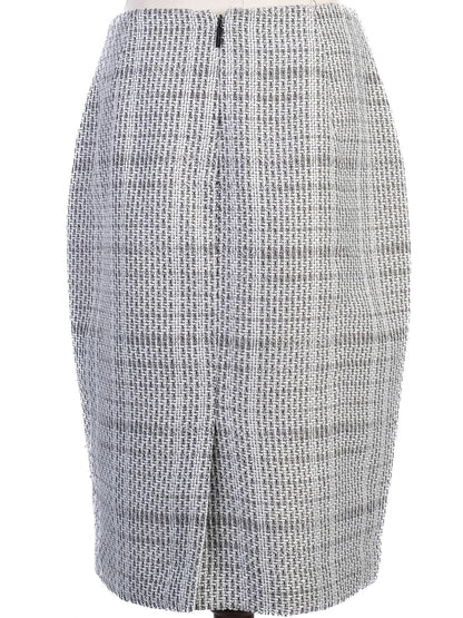 Excellent Karl Lagerfeld Gray Tweed Pencil Skirt Size XS