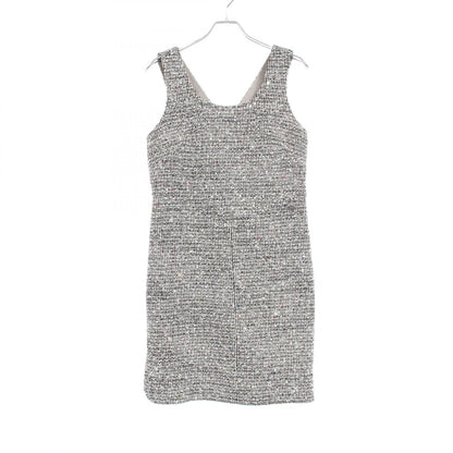 Chanel Black White Multicolor Tweed Dress Cotton Wool P 50613v 37597