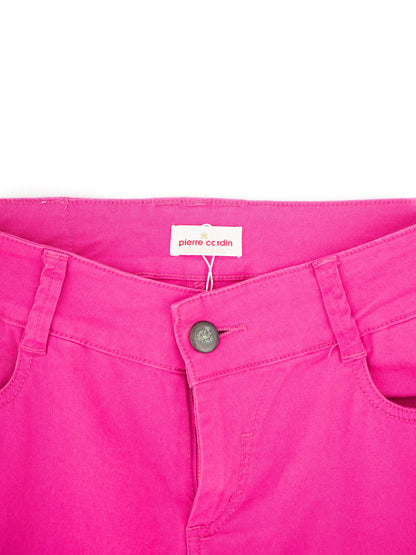 Excellent Pierre Cardin Pink Elastane Pants Size L for Women