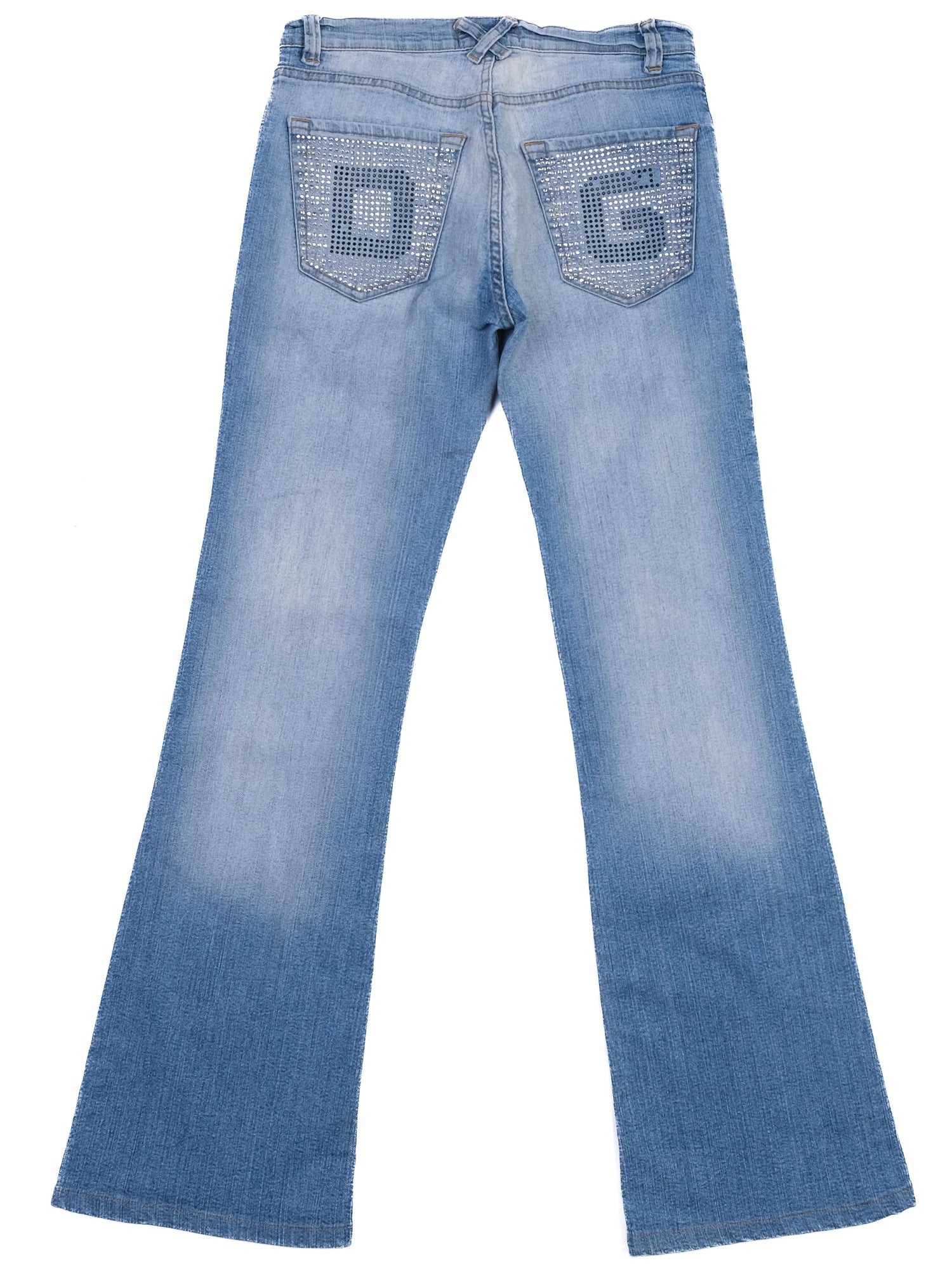 Excellent Dolce Gabbana Blue Denim Flare Jeans Size M