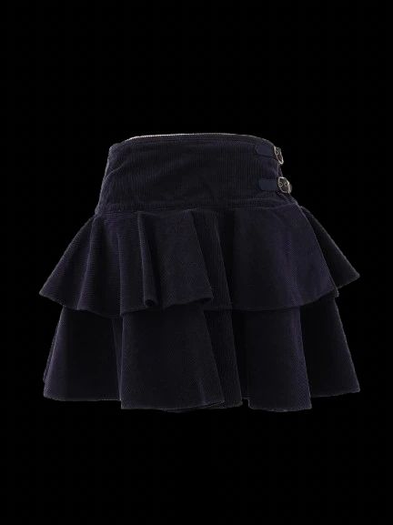 Perfect Ralph Lauren Blue Tiered Mini Skirt Size 14 for Kids
