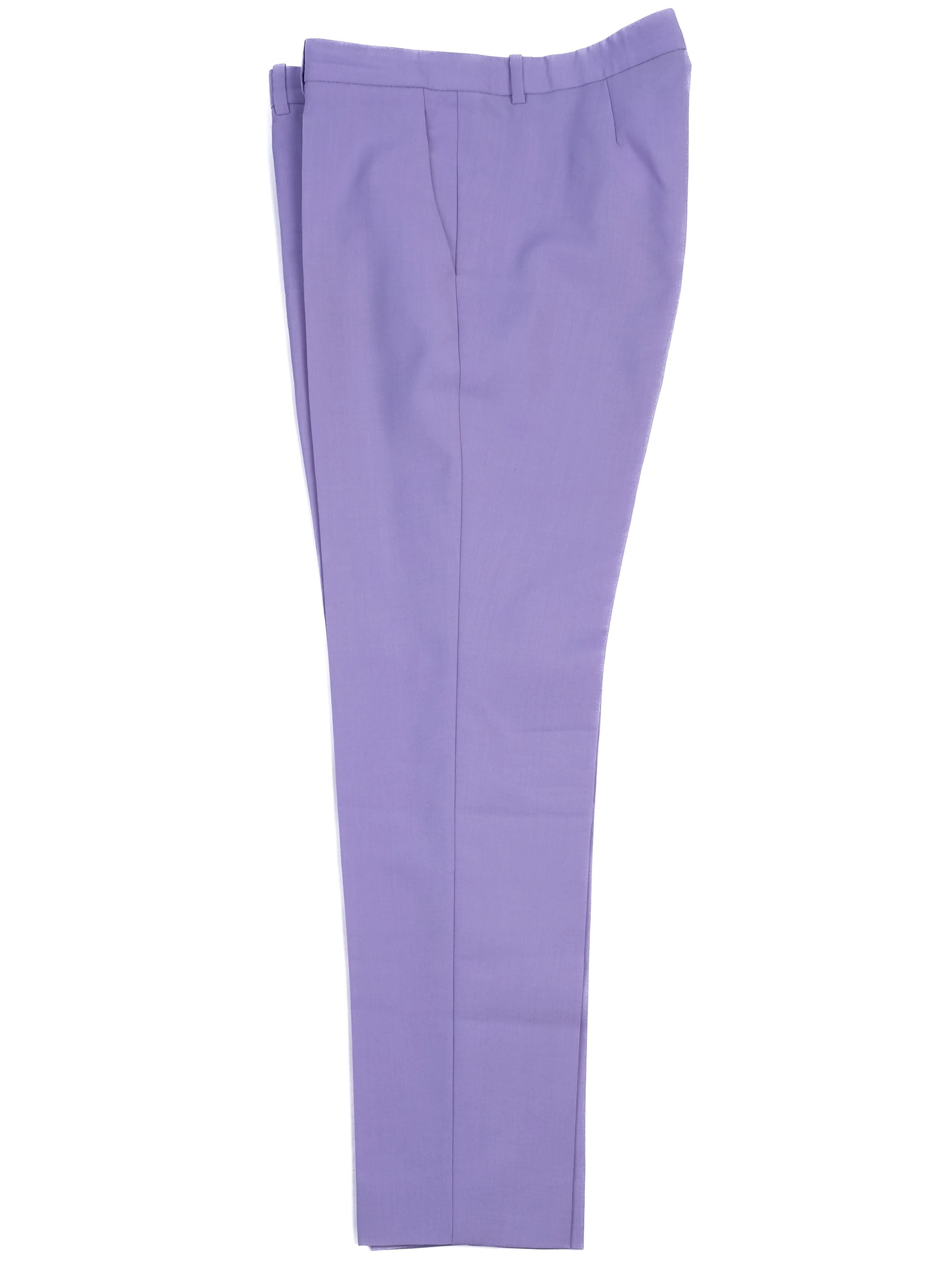 Excellent Versace Pink Wool Trousers Size L Made in Italy