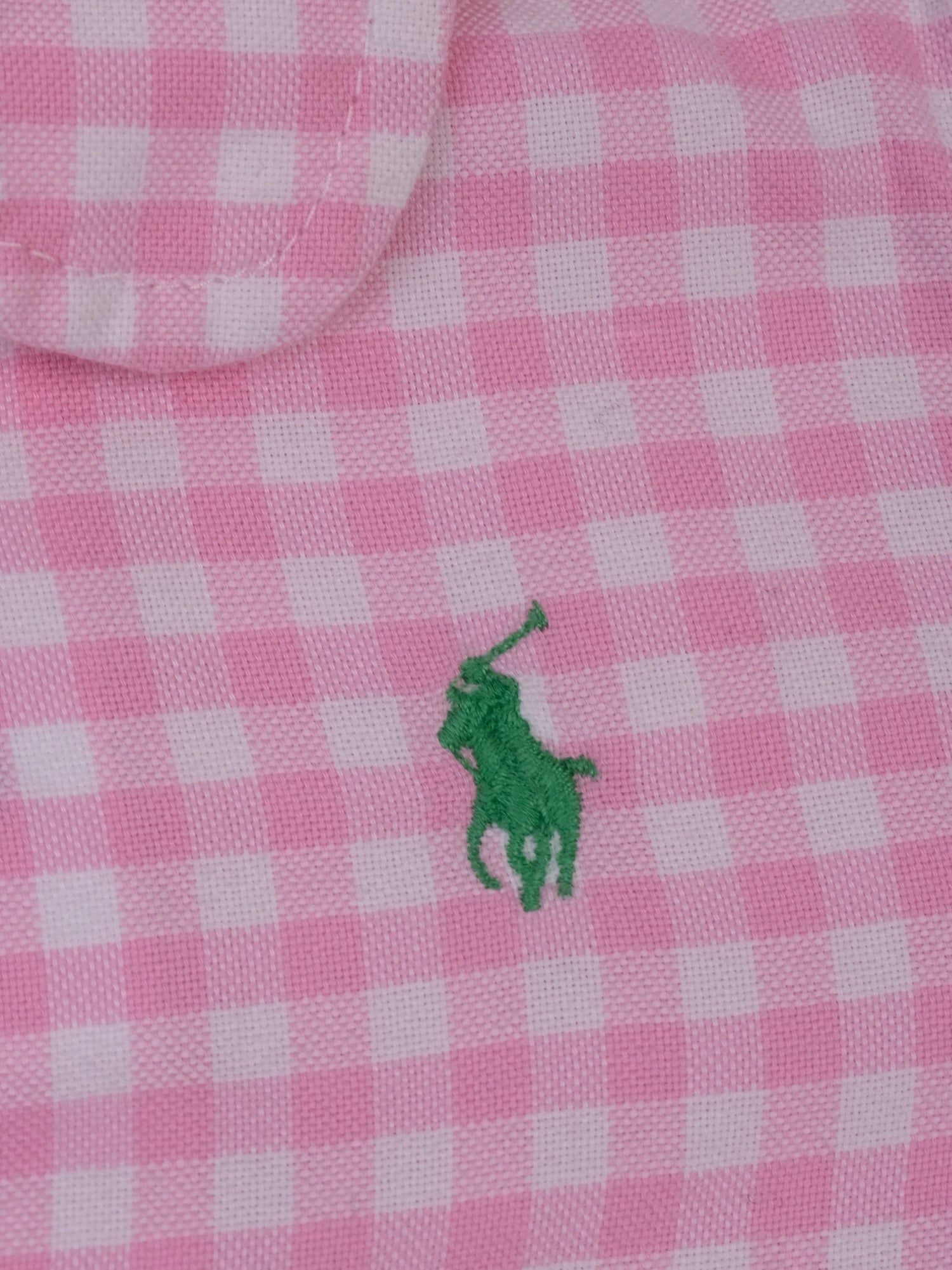 Excellent Ralph Lauren Pink Cotton Checkered Dress for Kids Size 6