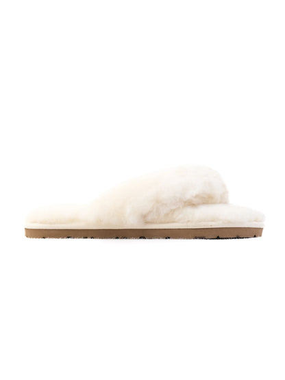 NEW Ugg White Faux Fur Slippers with Decorative Bow for Women