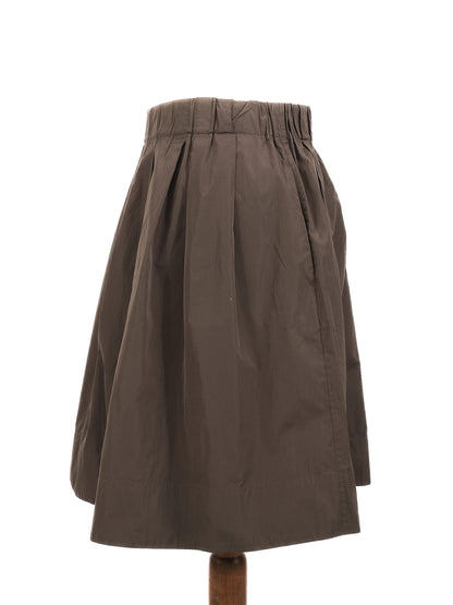 Perfect Brunello Cucinelli Gray Silk Pleated Skirt Size XS