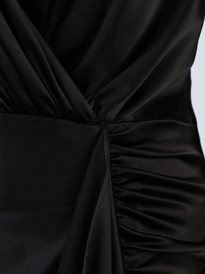 Excellent Flavio Castellani Black Polyester Dress Size M