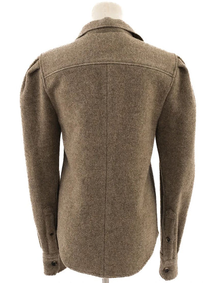 Excellent Isabel Marant Gray Wool Military Shirt Size XS