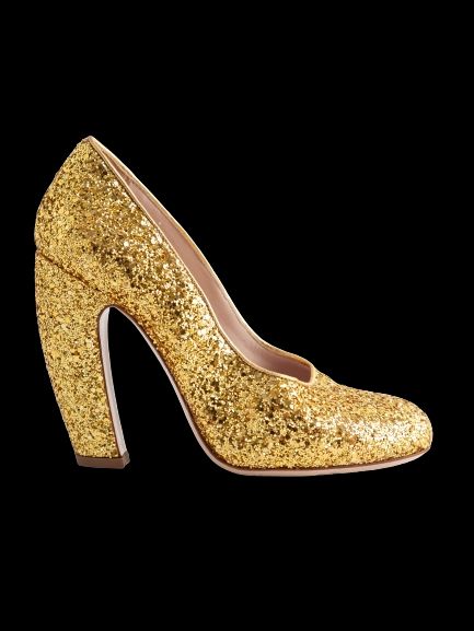 Excellent Miu Miu Yellow Leather High-Heeled Shoes Size 37