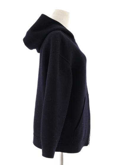 Max Mara Excellent Condition Navy Blue Wool Hoodie Size L