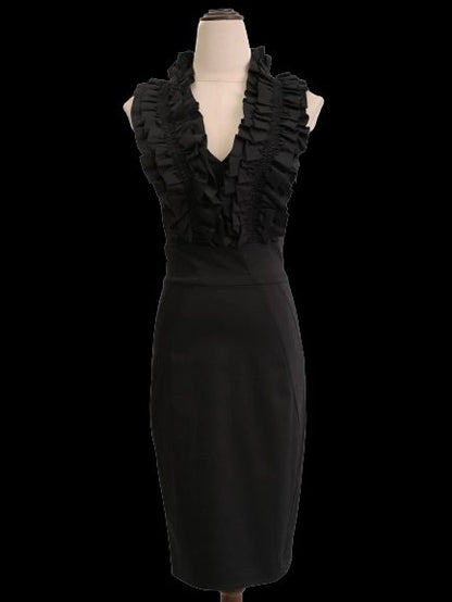 Ted Baker Black Sleeveless Dress Size S Excellent Condition